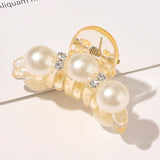 Christmas Gift Sweet Pearl Hair Clips for Women Girls Hair Claw Chic Barrettes Claw Crab Hairpins Makeup Hair Styling Fashion Hair Accessories