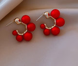 Cifeeo Elegant Celebrity Metal Inlaid Pearl Earrings For Woman Fashion Jewelry 2023 New Luxury Wedding Party Girl's Unusual Earrings