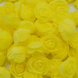 50-200pcs 3cm PE Foam Rose Artificial Flowers Wedding Party Accessories DIY Craft Home Decor Handmade Flower Head Wreath Supplie