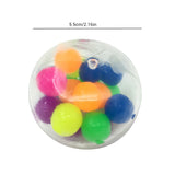 1/3pcs Clear Stress Balls Colorful Ball Autism Mood Squeeze Relief Healthy Toy Funny Gadget Vent Toy Children Christmas Gift