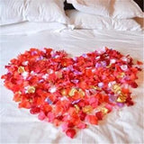 Christmas Gift 500Pc Silk Rose Artificial Flowers Romantic Wedding Decoration Petals Bed Table Flowers Bachelorette Party Decoration Mariage