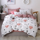 Cifeeo White Black Cow Leopard Printed Bed Cover Set Kids Duvet Cover Adult Boys Girls Bed Linen Bedsheet and Pillowcase Bedding Sets
