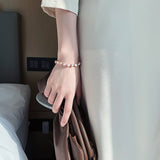 Cifeeo  New Baroque Natural Pearl Bracelet Sexy For Woman Bracelet Fashion Lady Temperament Bracelet Chaoren Jewelry South Korea