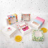 5pcs/Lot Handmade Soap Packaging With Clear Transparent Window Mini Paper Box Storage Favor Baby Shower Gift Decoration