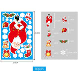 Christmas Gift Christmas Sticker Santa Claus Xmas Elk Snowflake Faceless Doll Window Stickers Merry Christmas Feliz Navidad Decor For Home 2022