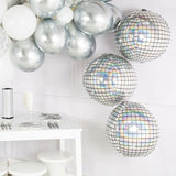 WEIGAO 3pcs 22inch 4D Disco Metalic balloons laser Foil balloon Wedding Decor 80s 90s Retro Popular Party Decor Rock and Roll