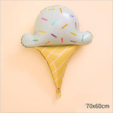 Christmas Gift Donut Balloon Candy Ice Cream Balloons Baby Shower Summer Birthday Party Supplies Kid Toys Donut Grow Up Decoration