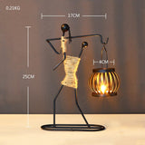 Home Decoration Accessories Creative Candle Holder Iron Kitchen Restaurant Romantic Candlestick Christmas Halloween Bar Party