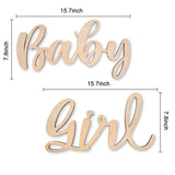 Oh Baby Sign For Baby Shower Wooden Wall Stickers First 1 One 1st Birthday Party Baby Shower Decorations Boy Girl Party Decor