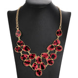 New Acrylic Punk Vintage Fashion Necklaces &Pendants Women Statement Necklace Gradient Drops Choker Maxi Colar Feminino