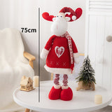 Christmas Gift 1/3PCS Snowman Elk Merry Christmas Big Dolls Tree Decor New Year Ornament Deer Santa Claus Standing Doll Decoration Gift for Kid