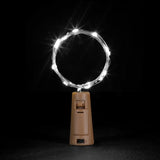 10X include battery 2M Silver Wire Garland Bottle Stopper For LED string lights Wedding Christmas New Year Holiday Decoration
