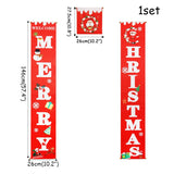 Merry Christmas Porch Sign Decorative Door Banner Outdoor Christmas Decorations for Home Ornaments Xmas Navidad 2021 New Year