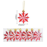 Christmas Tree Decoration Glitter Special-shaped Star Hanging Pendant Xmas Ball Ornament Props New Year 2022 Party Home Decor