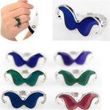 Christmas Gift Butterfly Mood Ring Color Change Adjustable Emotion Feeling Changeable Temperature Ring Jewelry For Kids Birthday Wholesale