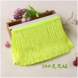 10yards 10cm Width Polyester Tassel Fringe Encryption Double Thread Lace Trimming for Latin Dress Curtain Diy Fabric Accessories