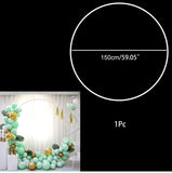 Circle Wedding Arch With Stand Balloon Arch Holder Birthday Party Decor Kids Baby Shower Wedding Balloon Column Accessories