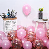 Cifeeo  10Pcs Star Confetti Balloon Metallic Confetti Latex Transparent Ballon Baby Shower Birthday Party Wedding Decoration Ball Globos