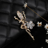 ZOSHI Fashion Jewelry Gold color Brooch Pins Austria Crystals Imitation Pearl Flower Brooch Wedding Accessories Vintage