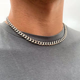 Cifeeo Fashion Cuba Chain Necklace Men Titanium Steel 8mm Width Chain Necklaces For Men Jewelry Gift Collar De Hombres