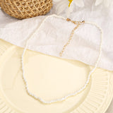 Cifeeo New Lovely Daisy Flower Colorful Beads Pearl Clavicle Choker Necklace for Women Girls Spring Summer Jewelry Wholesale