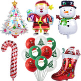 red/green santa tree christmas balloons gift new year party latex confetti balloon christmas decorations for home navidad 2022