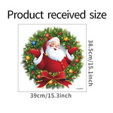 Christmas Gift Christmas Santa Claus Wreath Door Sticker Window Stickers Wall Oranments Merry Christmas Decor For Home Happy New Year 2022