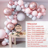Rose Gold Balloon Arch Garland Kit Wedding Birthday Baloon Birthday Party Decor Kids Baby Shower Latex Confetti Ballon