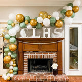 119Pcs Vintage Green White Gold Latex Balloon Garland Arch Kit for Kids Jungle Birthday Party Baby Shower Wedding Decorations