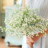 1Pc 90Heads Artificial Baby's Breath Flowers Gypsophila Fake Plant for Wedding Bridal Bouquets DIY Party Home Decoration Flower