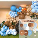 Cream Coffee Khaki Brown Birthday Balloons Garland Arch Kit Latex Globos Baby Shower Supplies Birthday Wedding Party Decorations