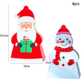 New Christmas Candy Box Gift Bags Xmas Deer Santa Claus Cookie Candy Packages Merry Christmas DIY Home Party Decoration