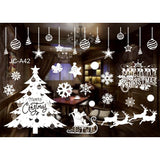 Christmas Gift Merry Christmas Window Stickers Christmas Decorations for Home Xmas Wall Stickers Decals Decor Navidad  New Year Stickers