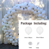 162Pcs White Sand Gold Balloons Arch Garland Retro Color Birthday Balloons Wedding Birthday Baby Shower Party Backdrop Decor