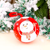 7 cm Christmas Tree Decor Hanging Balls Ornament Xmas Tree Can Ball Jar Storage Decorations Christmas Candy Cans Ball Kids Gift