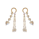 Back to school New Arrival Fashion Earrings Drop Earrings Crystal Trendy Water Drop Women Dangle Earrings Long Tassle Female Jewelry
