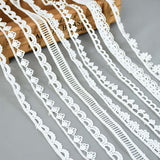 5 Yards White Lace Milk Silk Water Soluble Embroidery Lace Ribbon Trim Fabric For Sewing Apparel Accessories Handmade DIY Crafts