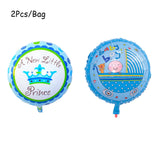 Birthday Party Decors Blue Latex Balloon Disposable Tableware 1st Kids Baby Shower Decoration Supplies Boy Birthday Party Globos