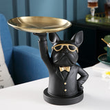 Cifeeo Home Room Decor,Figurine,Cool Bulldog,Sculpture,Table Decoration,Modern,Multifunction,Desk Storage,Statue,Decorative,Coin Bank