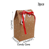 Christmas Gift Merry Christmas Candy Boxes Bags Christmas Santa Snowman Gift Box Paper Box Gift Bags Container Supplies Natal Noel Kerst 2021