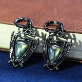 Cifeeo  Indian Tribal Personality Dangle Drop Earrings Resin Stone Boho Ethnic Vintage Hanging  For Women Jewelry