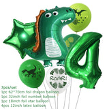 Dinosaur Party Decorations Dragon Balloons Set Paper Garland for Dino Jungle Birthday Party Decor Supplies Kids Children Favors