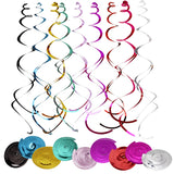 Ceiling Hanging Spiral Pendant PVC Swirl Banner Decorative Garland Kid Birthday Party Decoration Supplies DIY Wedding Room Decor