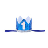 WEIGAO Blue One Foil Balloons Set First Birthday Decor One Year Old Number Balloons Baby Shower Boy 1st Birthday Decor Supplies