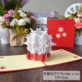 Christmas Card Santa Ride Xmas Festival New Year Card Winter Holiday Greeting Cards with Envelopes