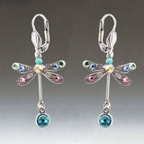 Cifeeo  Trendy Dragonfly Drop Earrings For Women Seven Colored  Hook  Personalized Drop Earrings Wedding Engagement Earrings