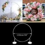 Circle Wedding Arch With Stand Balloon Arch Holder Birthday Party Decor Kids Baby Shower Wedding Balloon Column Accessories