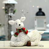 Cifeeo Elk Christmas Dolls Christmas Decorations for Home Retractable Standing Toy Birthday Party Gift Kids Santa Cluas Snowman