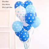 Birthday Party Decors Blue Latex Balloon Disposable Tableware 1st Kids Baby Shower Decoration Supplies Boy Birthday Party Globos