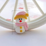 12Pcs New Cute Christmas Series Flat Back Cabochon Scrapbooking Hair Bow Center Embellishments DIY Accessories F85